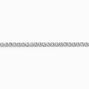 Silver-tone Cubic Zirconia Tennis Bracelet,