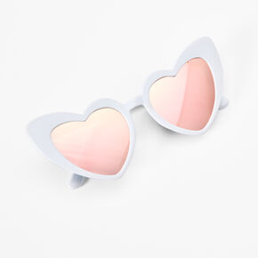 White Heart Rainbow Lens Sunglasses,