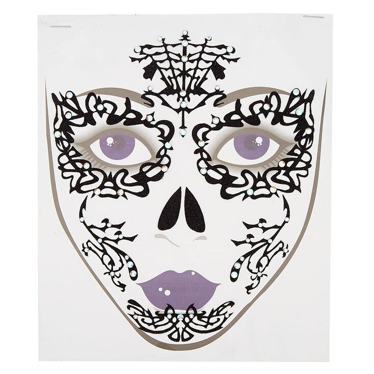 Lace Face Tattoos - Black,