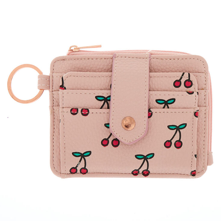 Blushing Cherries Coin Purse - Pink,