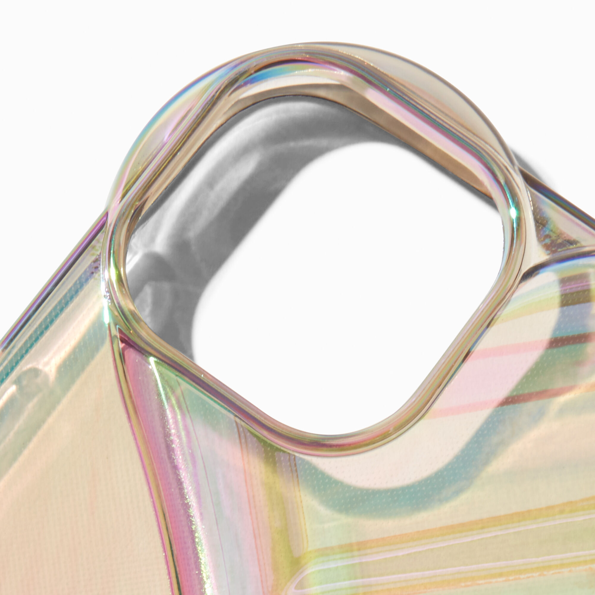 Holographic Hearts Protective Phone Case Fits iPhone 13 14 15 Icing US