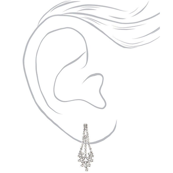 Silver Rhinestone Peacock Jewelry Set - 2 Pack,