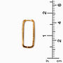 Icing Select 18k Gold Plated Cubic Zirconia Oval Hoop Earrings,