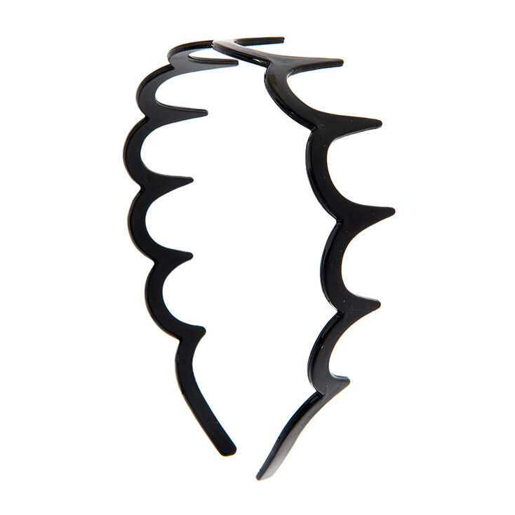 Black Scalloped Headband,