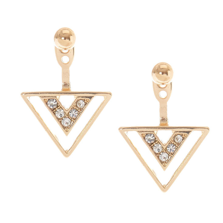 Gold-Tone Geometric Ear Jacket,