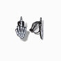 Skeleton Middle Finger Clip-On Stud Earrings,