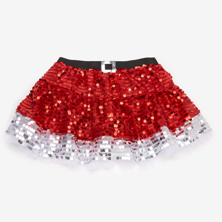 Christmas Sequin Santa Tutu - Red,