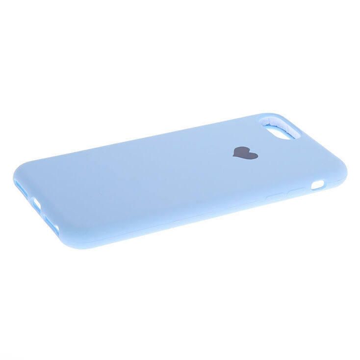baby blue heart phone case fits iphone 6 7 8 plus