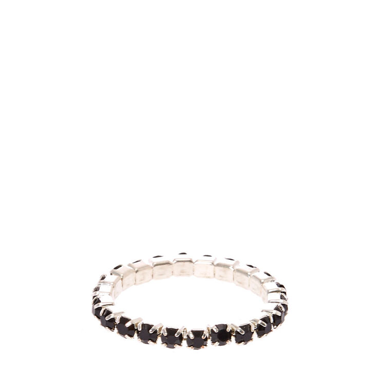 Black Stretch Toe Ring,
