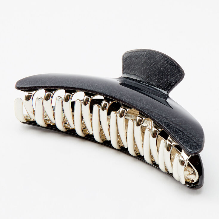 Black Glitter Hair Claw,