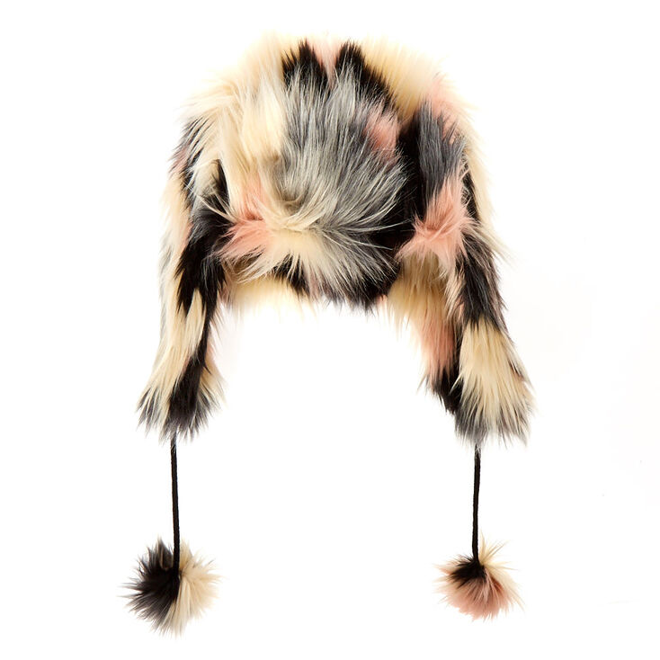 Chanelle Faux Fur Trapper Ski Hat,