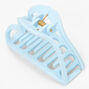 Medium Outline Heart Hair Claw - Light Blue,
