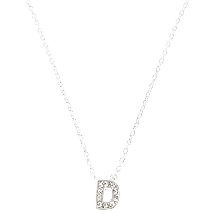 "D" Pendant Initial Necklace,