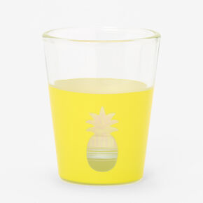 Yellow Pineapple Clear Shot Glass,