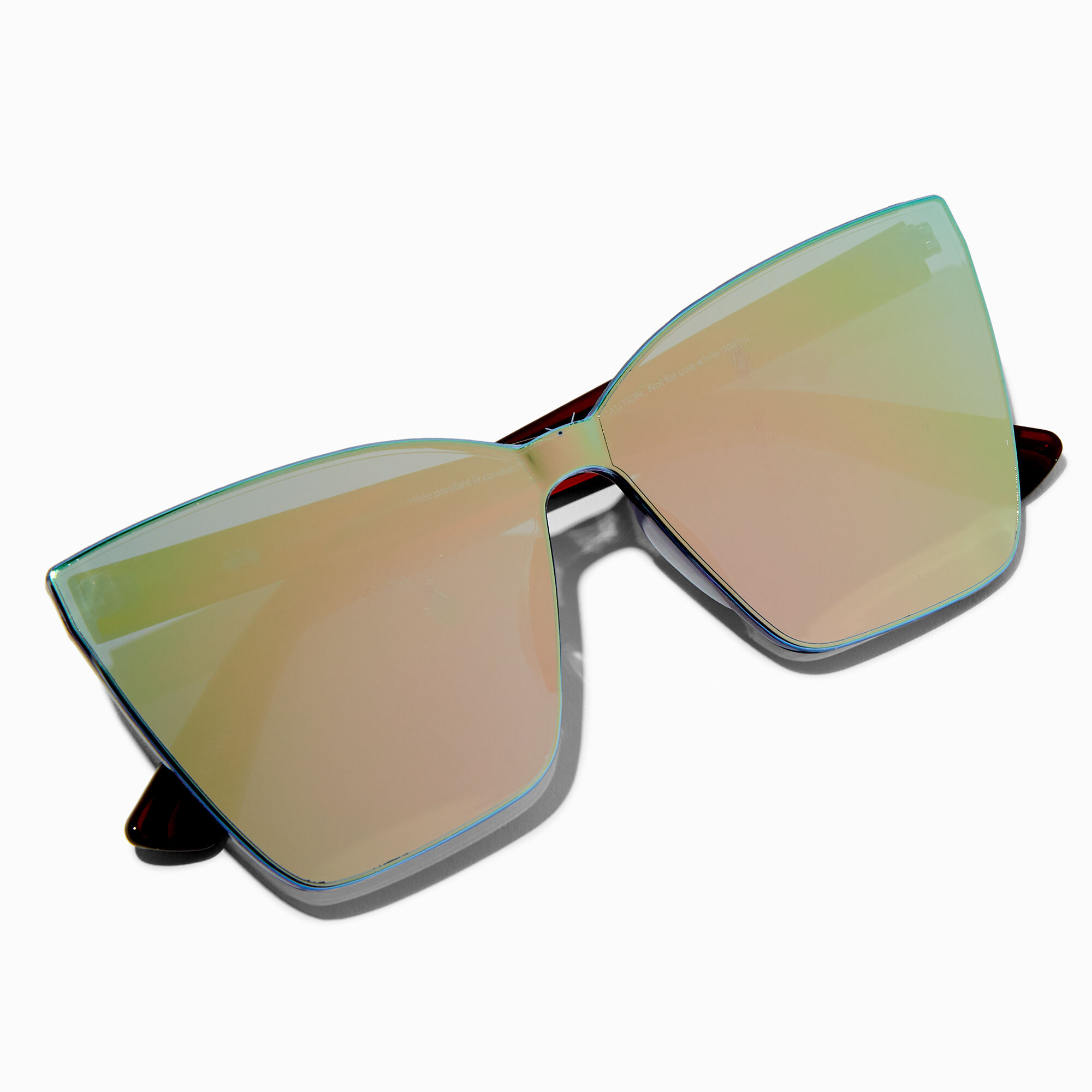 Rose Gold Lens Oversized Cat Eye Sunglasses Icing US