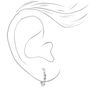 ICING Select Sterling Silver 12MM Crystal Embellished Hoop Earrings,