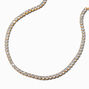 Icing Select 18k Yellow Gold Plated Cubic Zirconia Cup Chain Necklace ,
