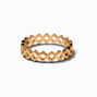 Gold-tone Zig Zag Glitter Rings - 5 Pack,