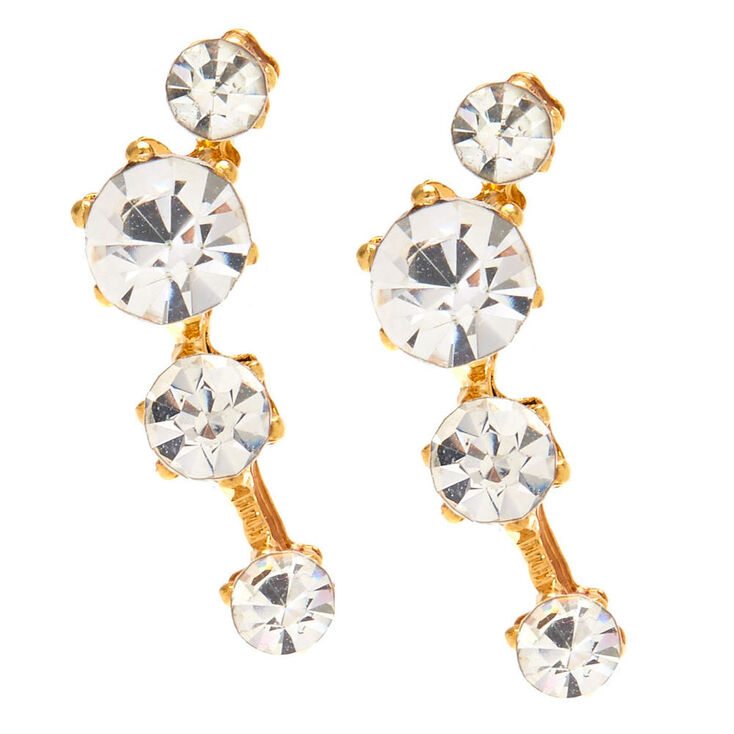 Gold Plated Crystal Constellation Ear Crawlers,