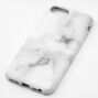 White Marble Protective Phone Case - Fits iPhone 6/7/8/SE,