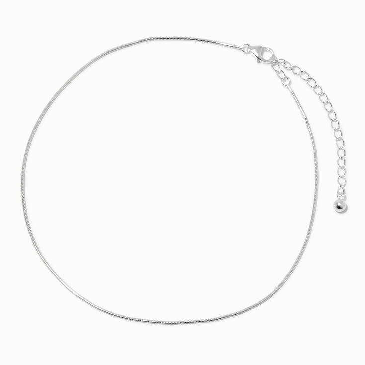 ICING Select Sterling Silver Dainty Snake Chain Anklet,