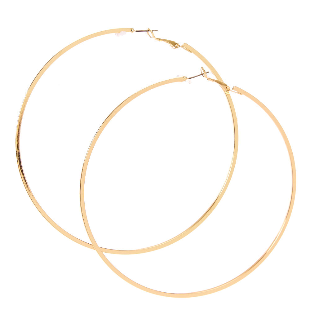 90mm gold hoop shop earrings