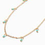 Mint Shaky Bead Gold Necklace,