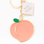 Peach Please Keychain - Gold,