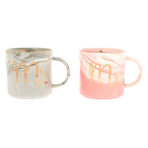 Marble Mr. and Mrs. Mug Set &#40;2 Pack&#41;,