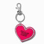 &quot;Too Glam to Give a Damn&quot; Heart Mirror Keychain,