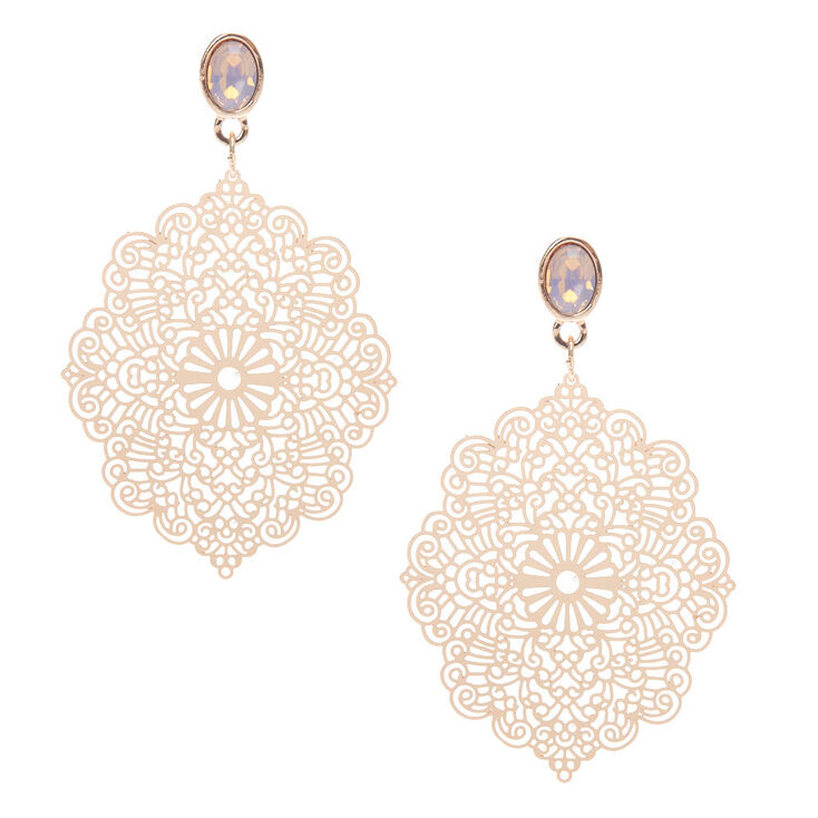 Gold Filigree Drop Earrings Icing Us Gold Filigree Drop Earrings