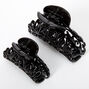 Black Filigree Hair Claws - 2 Pack,