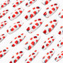 Strawberry  XL Coffin Vegan Faux Nail Set - 24 Pack,