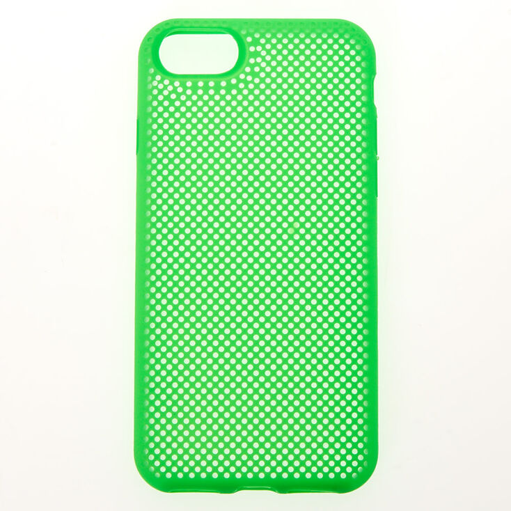 Neon Green Perforated Phone Case - Fits iPhone 6/7/8/SE,