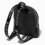 KENDALL + KYLIE Small Zipper Black Backpack,