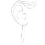 Silver 60MM Heart Hoop Earrings,
