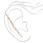 Gold Crystal Ear Cuff Pin,