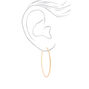 Gold 60MM Textured Hoop Earrings,