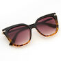 Two-Tone Tortoiseshell Cat Eye Sunglasses,