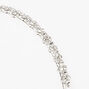 Silver Mixed Rhinestone Headband,