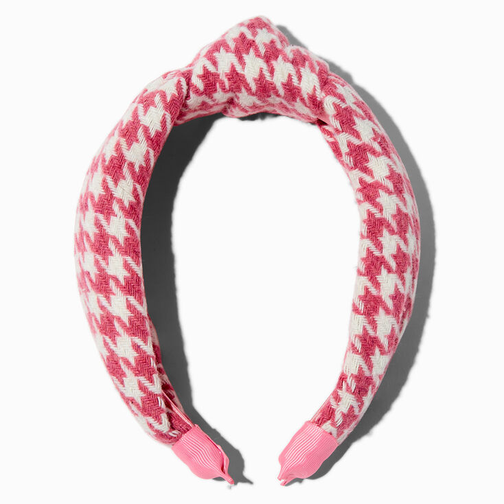 Mean Girls&trade; x ICING Pink Houndstooth Knotted Headband,