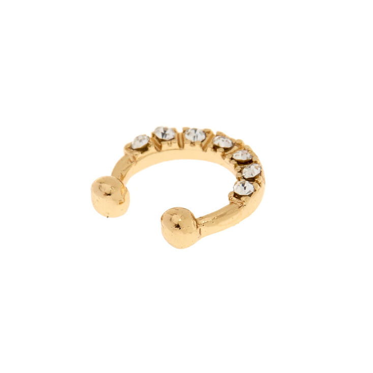 Pretty Crystal Faux Septum Ring,