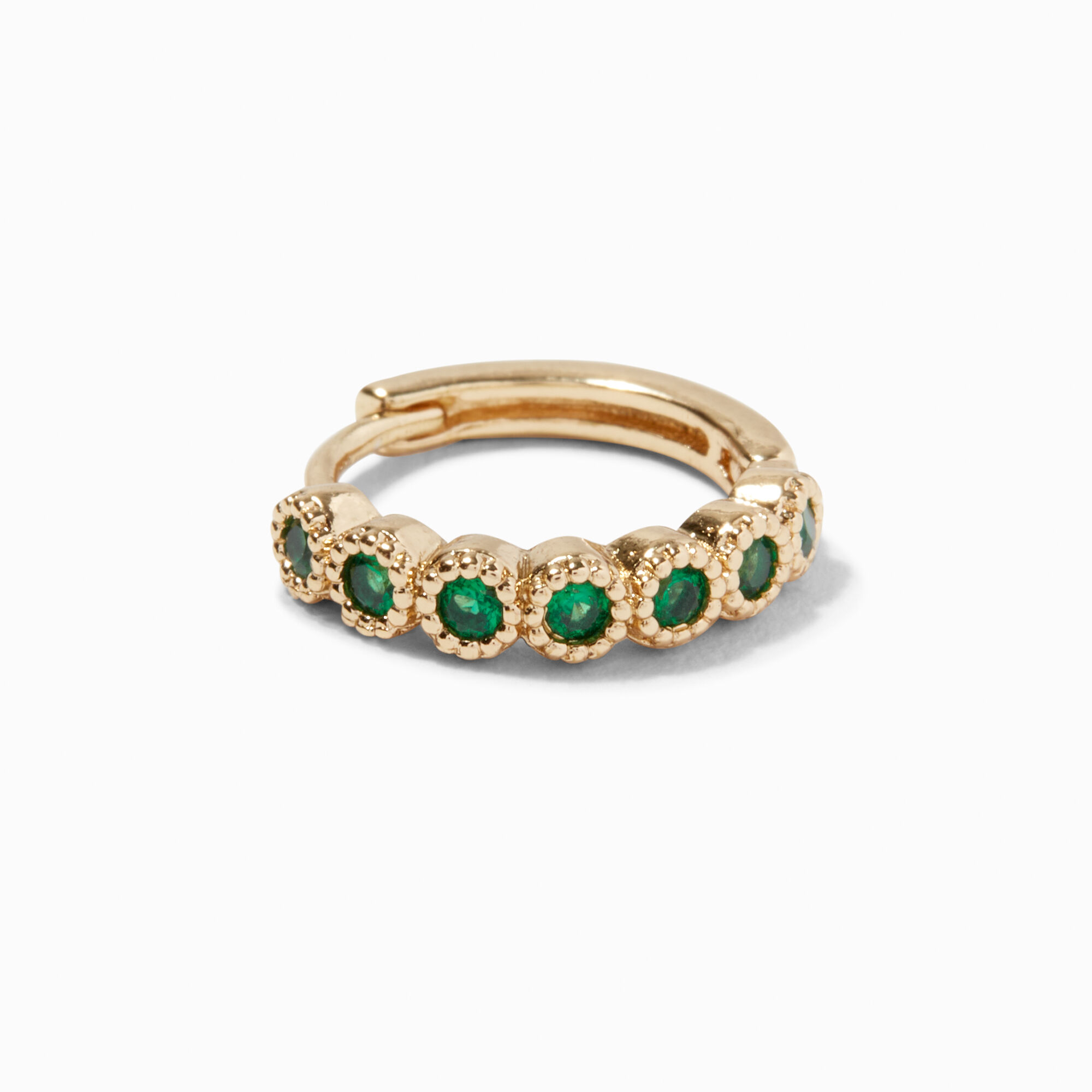 Emerald top cartilage earring