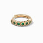 Gold 18G Emerald Cartilage Clicker Earring,