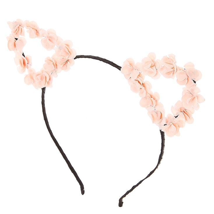 Light Pink Floral Cat Ears Headband Icing Us