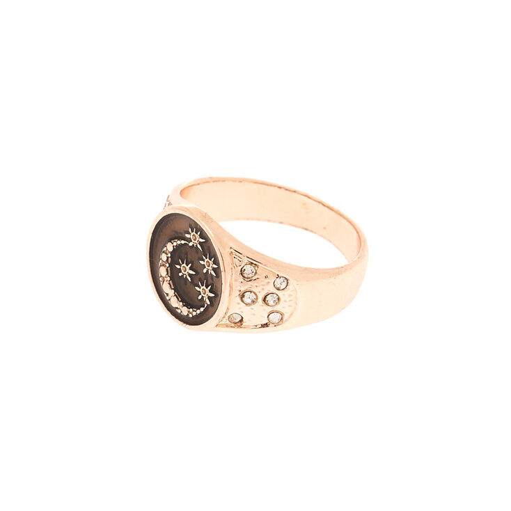 Rose Gold Night Sky Ring,