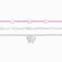 Silver Butterfly Choker Necklaces &#40;3 Pack&#41;,