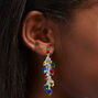 Holiday Lights 2&quot; Linear Drop Earrings,
