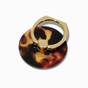 Brown Tortoiseshell Phone Ring Stand,