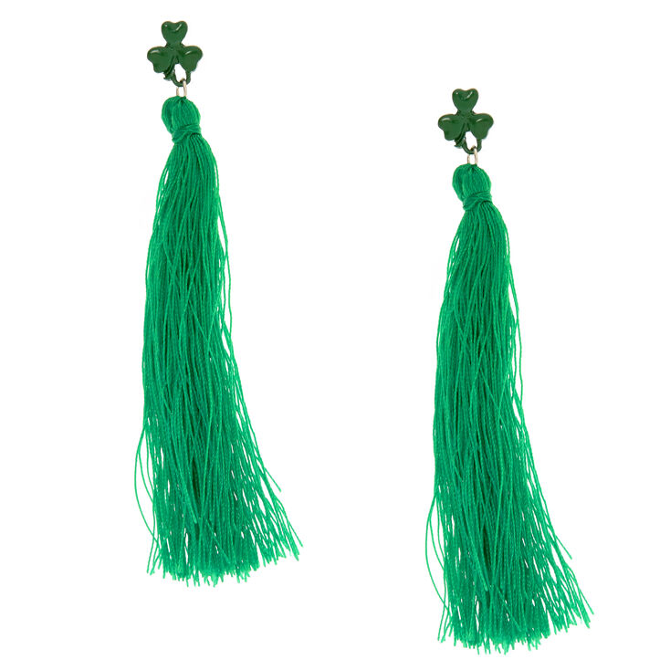 St. Patrick's Day Tassel Earrings,